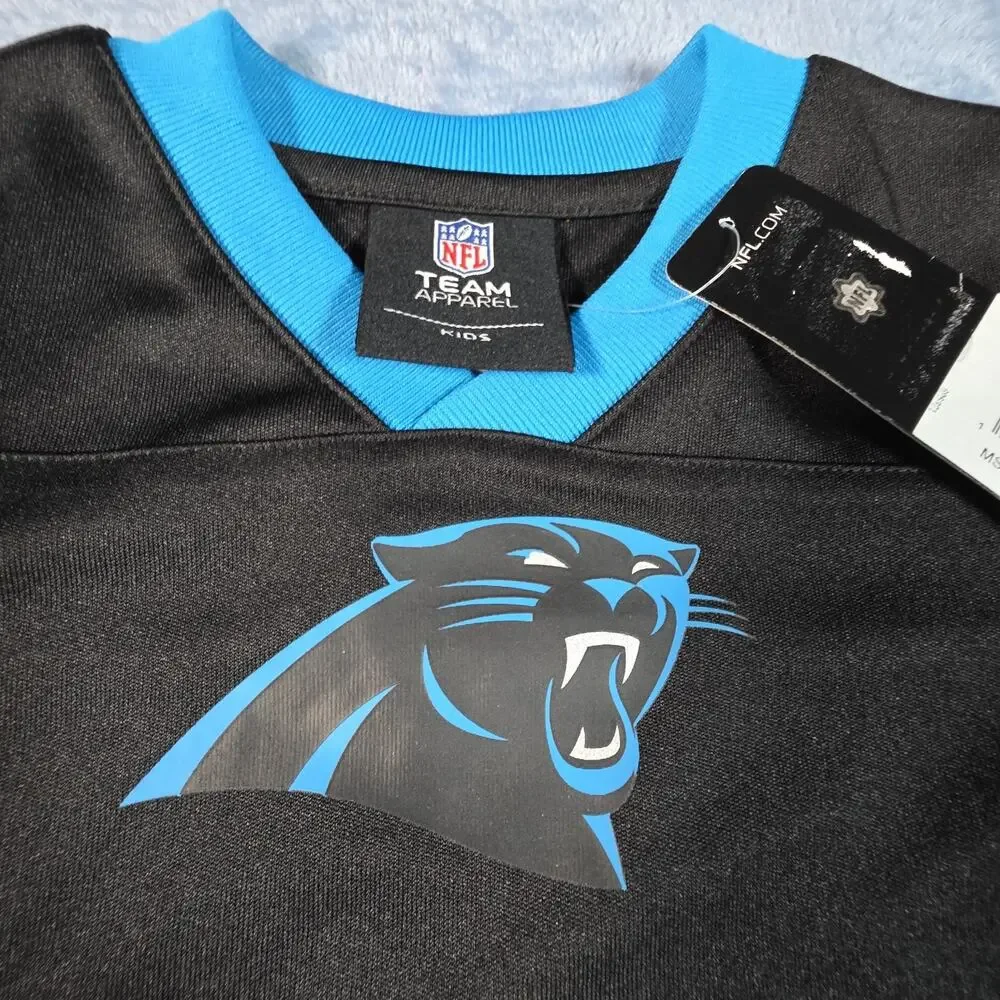 Carolina Panthers NFL Jersey Shirt Baby 12M Black Blue NWT Team Apparel